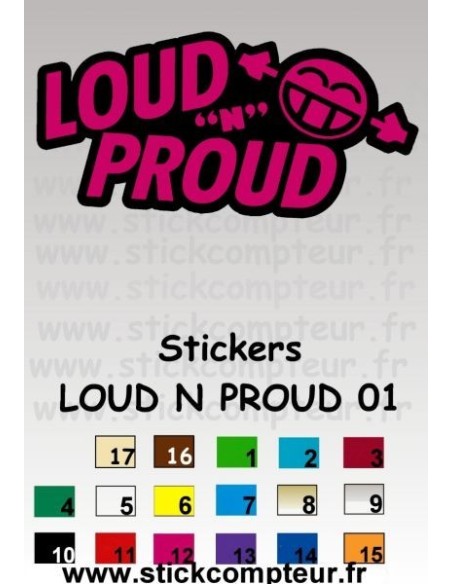Stickers LOUD N PROUD 01