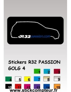 Stickers R32 PASSION GOLF 4*