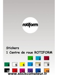 1 Sticker Centre de jantes ROTIFORM