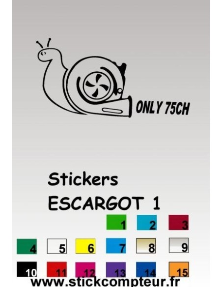 Stickers ESCARGOT 1