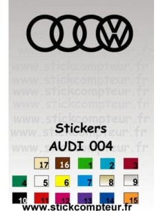 AUDI 004 Stickers *