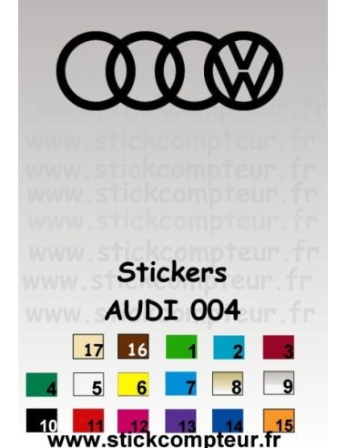 AUDI 004 Stickers *