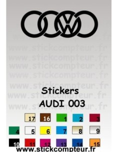 AUDI 003 Stickers *