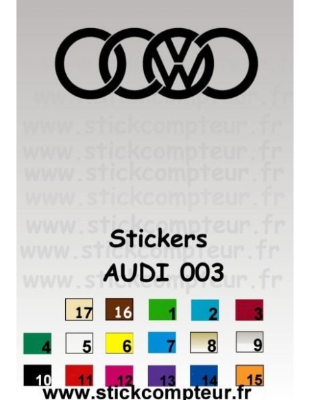 AUDI 003 Stickers *