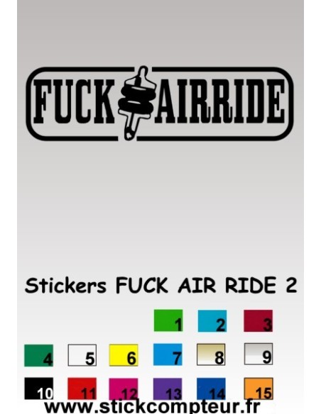 FUCK AIR RIDE 2 Stickers*