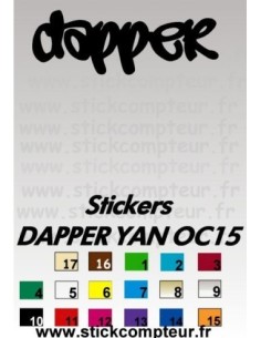 Stickers DAPPER YAN OC15