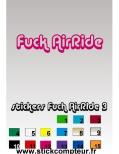 Fuck AirRide 3 Stickers*