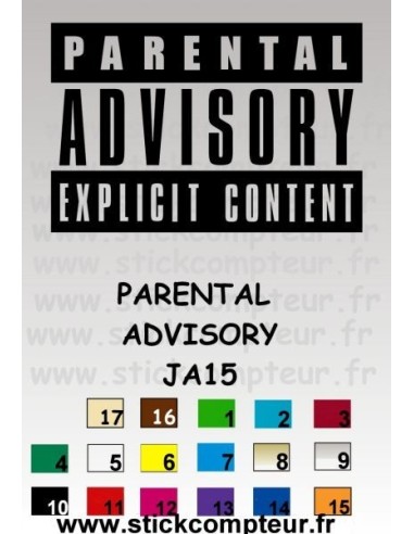 PARENTAL ADVISORY 1