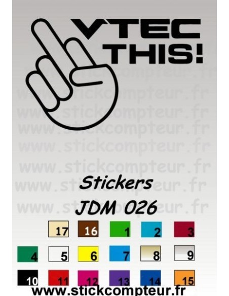 Stickers JDM 026