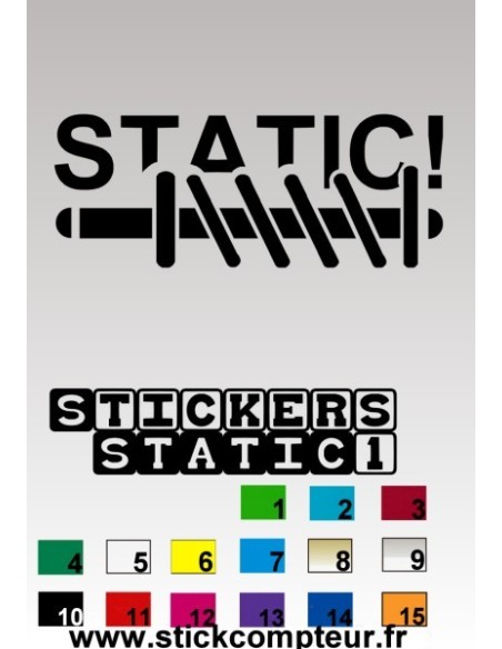 STATIC 1 Stickers *