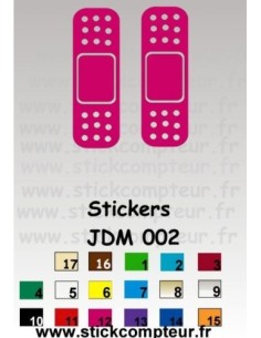 2 stickers JDM 002