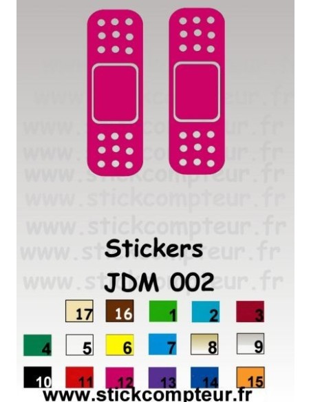 2 stickers JDM 002