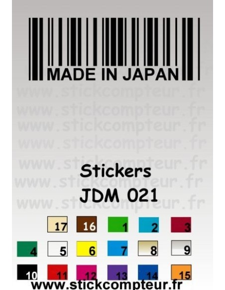 Stickers JDM 021