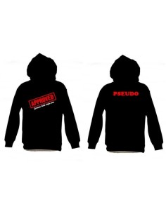 SWEAT SHIRT a capuche noir GERMAN LOOK STYLE modele avec pseudo