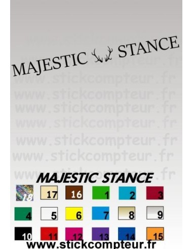 Stickers MAJESTIC STANCE