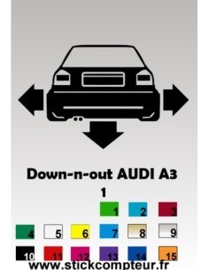 1 stickers Down-N-Out AUDI A3 (1)
