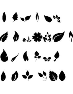 26 stickers COOKEO  FEUILLES*