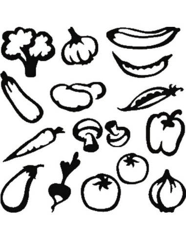 16 STICKERS COOKEO FRUITS ET LEGUMES*
