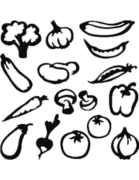 16 STICKERS COOKEO FRUITS ET LEGUMES*