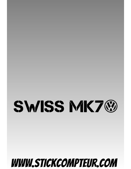 SWISS MK7 Simple STICKERS