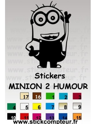 Stickers MINION 2 HUMOUR