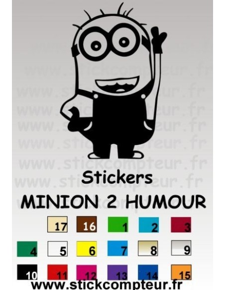 Stickers MINION 2 HUMOUR