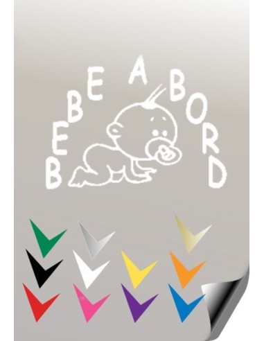 BEBE A BORD 3 Stickers *