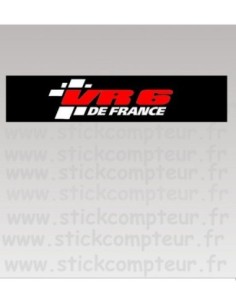 Plaque Immatriculation VR6 DE FRANCE MODELE 2 version 2016