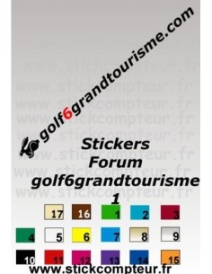 Golf 6 Grand Tourisme 1 Stickers*