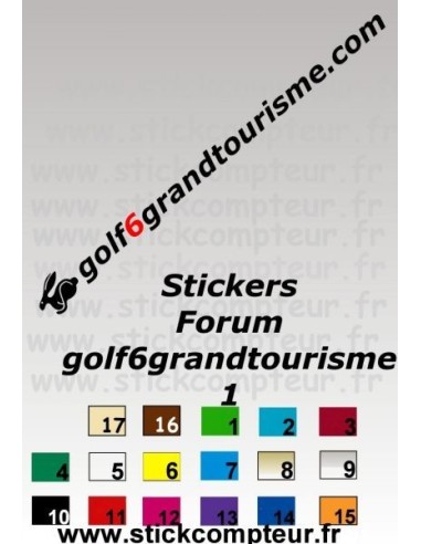Golf 6 Grand Tourisme 1 Stickers*