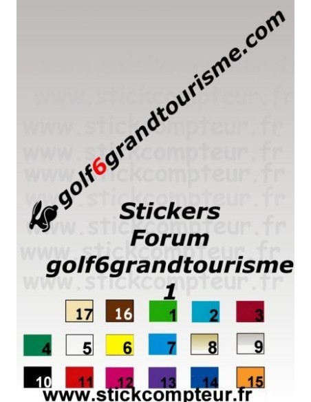 Golf 6 Grand Tourisme 1 Stickers*