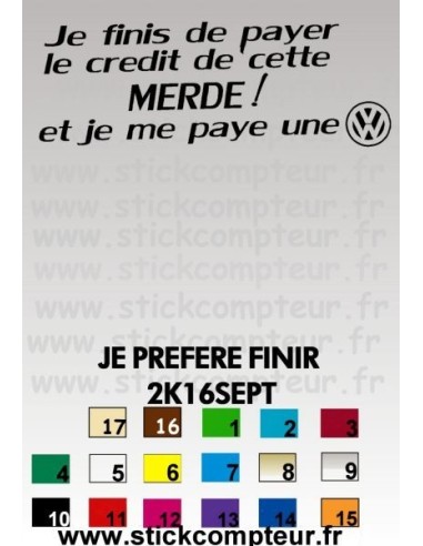 JE FINIS DE PAYER LE CREDIT DE MA MERDE  2K16SEPT