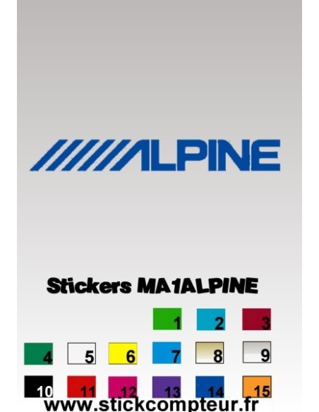 Stickers MA1ALPINE