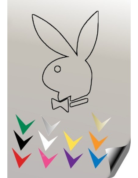 Autocollant lapin PLAYBOY 10