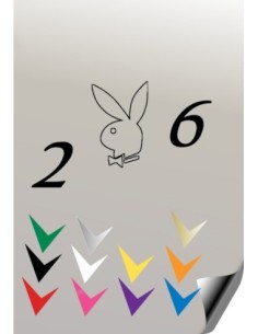 Autocollant 206 PLAYBOY 3