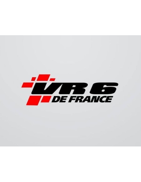 Stickers VR6 DE FRANCE 2 couleurs nouvelle version 2016