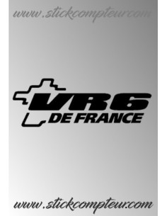 Stickers VR6 DE FRANCE UNIE 2014