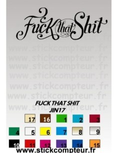 FUCK THAT SHIT JIN17
