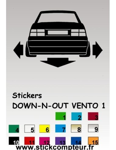 1 stickers Down-n-out VENTO