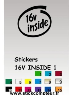 Stickers 16V INSIDE 1