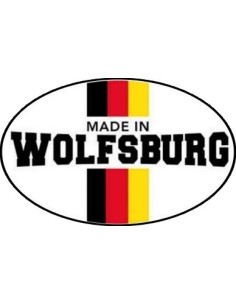 VW MADE IN WOLFSBURG Stickers  1*