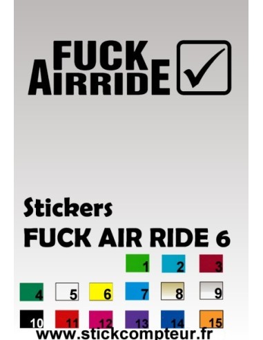 Stickers FUCK AIR RIDE 6