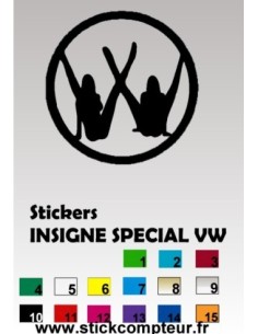 1 Stickers INSIGNE SPECIAL VW