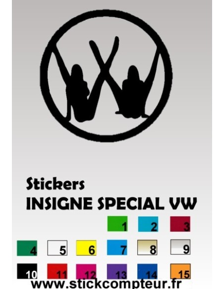 1 Stickers INSIGNE SPECIAL VW
