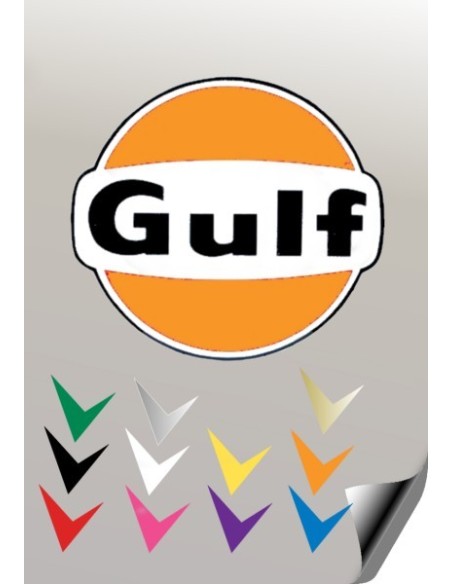1 stickers autocollant GULF VW