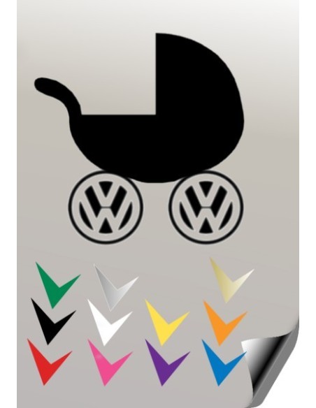 1 stickers autocollant LANDAU VW
