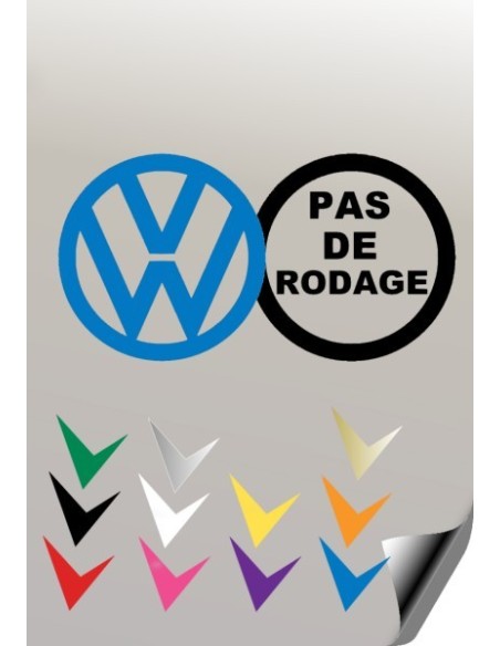 Autocollant PAS DE RODAGE