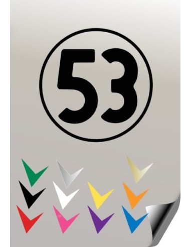Autocollant 53 VW