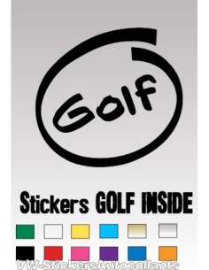 Stickers GOLF INSIDE
