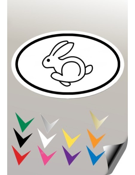 Autocollant EMBLEME RABBIT VW